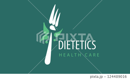 Logo for dietetics. Vector illustration 124489016
