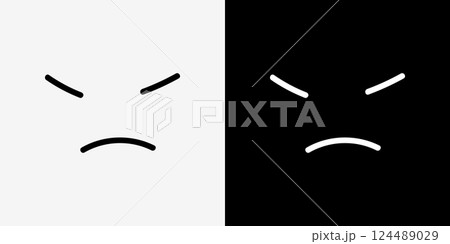 いろいろな表情のアイコンセット 124489029