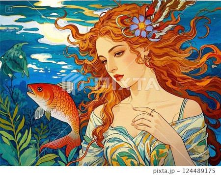 魚と女神 124489175