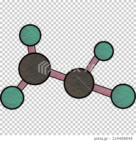 The illustration of a chemical bonding The illustration of a chemical bonding 124489648