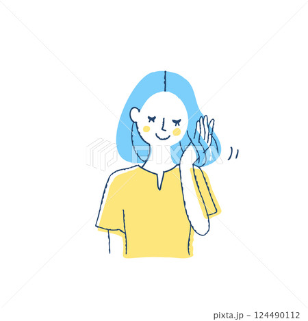 美しい髪の女性 美しい髪の女性 124490112