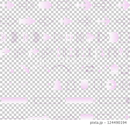 彩色箭頭材料集 彩色箭頭材料集 124490194