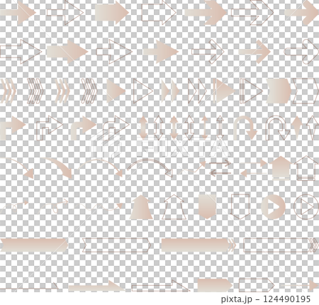 彩色箭頭材料集 彩色箭頭材料集 124490195