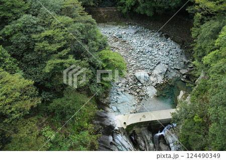 愛媛県西条市　止呂峡の風景 124490349
