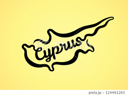 Simple map of Cyprus Simple map of Cyprus 124491263