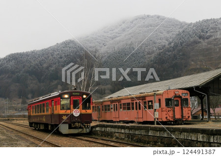 わたらせ渓谷鐵道の足尾駅 124491387