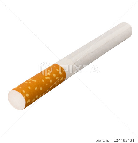 cigarette single isolated on white background cigarette single isolated on white background 124493431