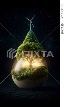 Eco-Friendly Dreamscape 124493495