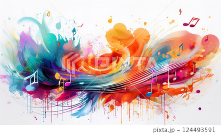 背景画像「音」 背景画像「音」 124493591