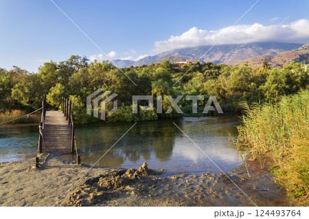 Landscape near Georgioupoli village in Chania regional unit, Crete island, Greece, sunny summer day Landscape near Georgioupoli village in Chania regional unit, Crete island, Greece, sunny summer day 124493764