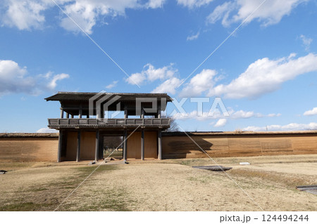 志波城古代公園跡坂上田村麻呂が桓武天皇の名により造った東北地方蝦夷を治めるための軍事と行政の為の役所 124494244