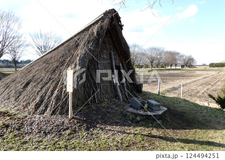 志波城古代公園跡の高床式住居 役人達の住居 志波城古代公園跡の高床式住居 役人達の住居 124494251
