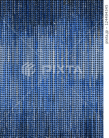 スパンコール青_縦 124494345