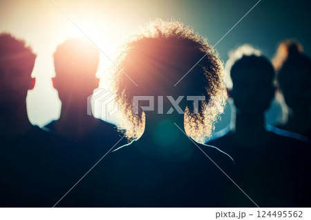 Group of experts. Silhouette of business persons. Close up Group of experts. Silhouette of business persons. Close up 124495562