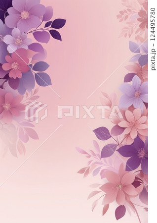 Abstract floral background in pastel colors 124495780