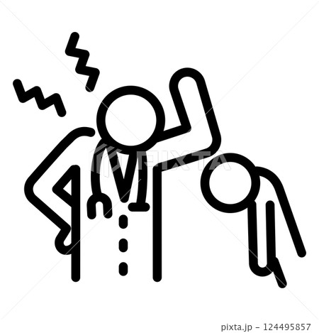 使いやすい黒ピクトグラム 　ドクハラ 124495857