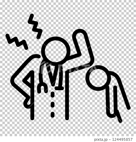 使いやすい黒ピクトグラム 　ドクハラ 124495857