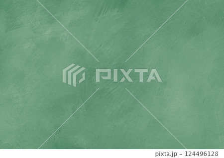 Concrete, plaster wall texture with brush strokes, messy shabby green surface background Concrete, plaster wall texture with brush strokes, messy shabby green surface background 124496128