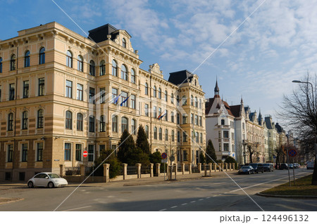 Elegant Historic Street in Riga, Latvia Elegant Historic Street in Riga, Latvia 124496132