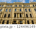 Facade of a Old Historic Building in Riga, Latvia 124496149