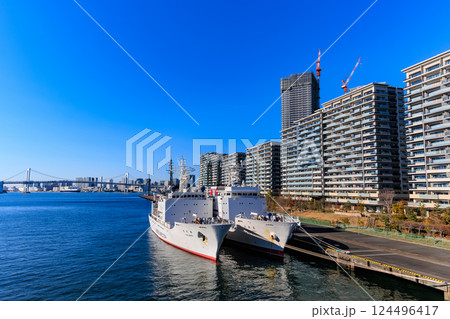 東京 中央区 晴海ふ頭に建ち並ぶ 晴海フラッグ(HARUMI FLAG) 東京 中央区 晴海ふ頭に建ち並ぶ 晴海フラッグ(HARUMI FLAG) 124496417