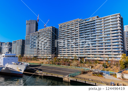東京 中央区 晴海ふ頭に建ち並ぶ 晴海フラッグ(HARUMI FLAG) 東京 中央区 晴海ふ頭に建ち並ぶ 晴海フラッグ(HARUMI FLAG) 124496419