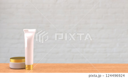 The Cosmetic product for Beauty concept 3d Rendering. The Cosmetic product for Beauty concept 3d Rendering. 124496924