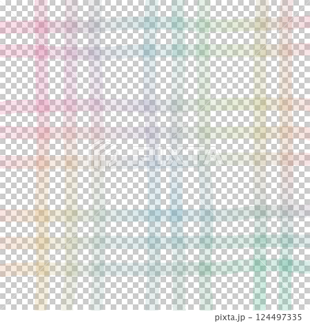Rainbow Plaid Gingham Check Hand Drawn Background Pattern Overlay Rainbow Plaid Gingham Check Hand Drawn Background Pattern Overlay 124497335