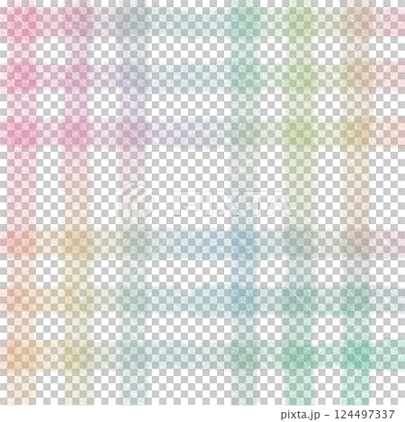 Rainbow Plaid Gingham Check Hand Drawn Background Pattern Overlay Rainbow Plaid Gingham Check Hand Drawn Background Pattern Overlay 124497337