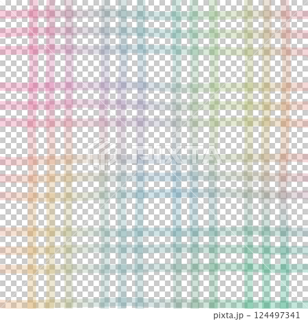 Rainbow Plaid Gingham Check Hand Drawn Background Pattern Overlay Rainbow Plaid Gingham Check Hand Drawn Background Pattern Overlay 124497341