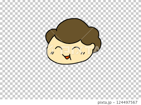 A woman with a smile A woman with a smile 124497567