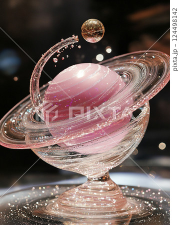 星占いの土星のイメージ AI画像 星占いの土星のイメージ AI画像 124498142