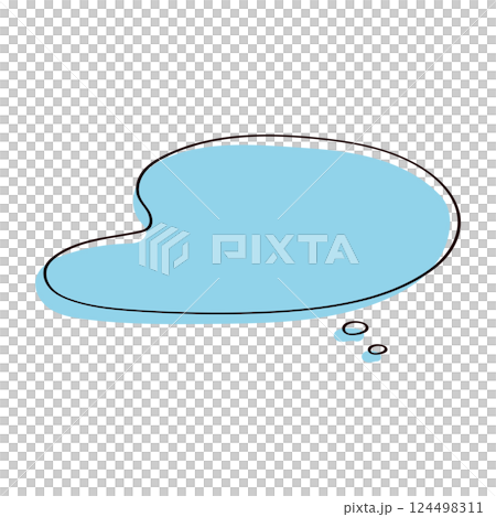 シンプルなフキダシ 124498311