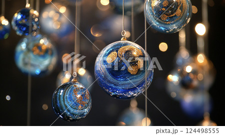 星占いの惑星のイメージ背景　AI画像 124498555