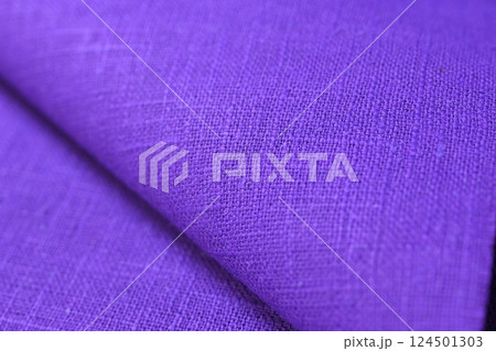 purple hemp viscose natural fabric cloth color, sackcloth rough texture of textile fashion purple hemp viscose natural fabric cloth color, sackcloth rough texture of textile fashion 124501303