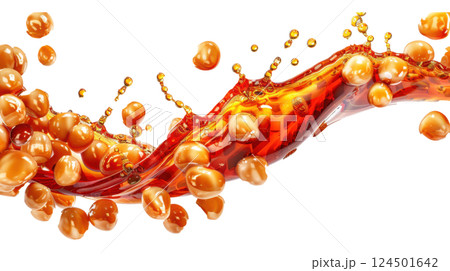 Fresh Soy Sauce Splash with Whole Beans 124501642