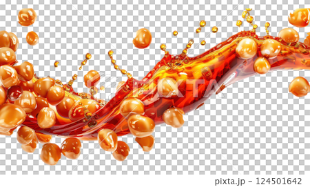 Fresh Soy Sauce Splash with Whole Beans 124501642