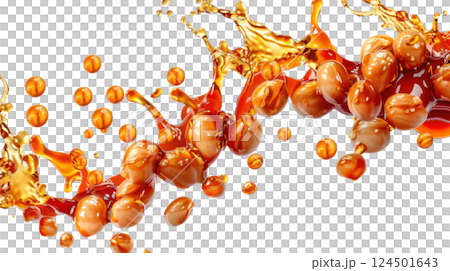 Soy Sauce Wave with Natural Beans 124501643