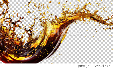 Isolated Soy Sauce 124501657