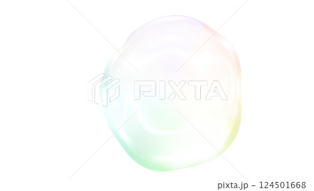 透明感バブル水泡 ジェル状シャボン玉イラスト素材背景 虹色 球体グラデーション 透明感バブル水泡 ジェル状シャボン玉イラスト素材背景 虹色 球体グラデーション 124501668