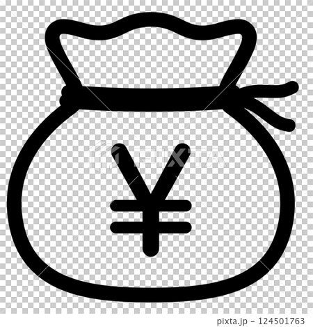 お金の巾着袋 124501763