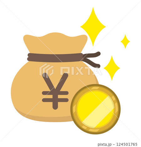 お金の巾着袋 124501765