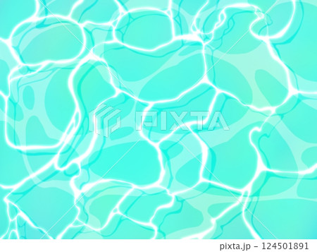 透明な海の水面 124501891