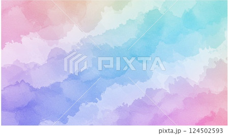 水彩テクスチャ薄いピンク 124502593