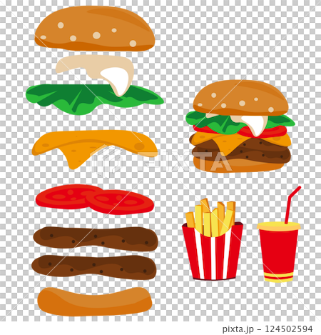 漢堡組合套餐 124502594