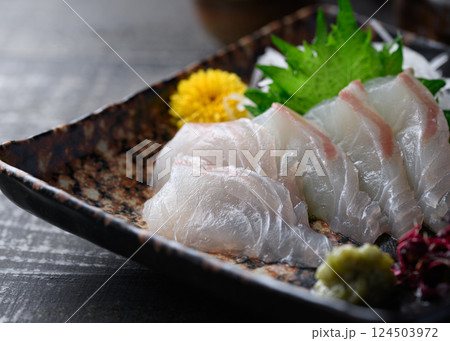 鯛のお造り 124503972