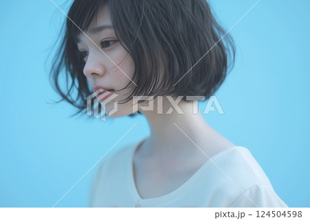 美しい肌の女性「AI生成画像」 124504598