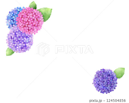 アジサイの背景 I-1 アジサイの背景 I-1 124504856