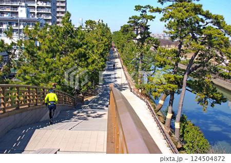おくのほそ道の風景地 草加松原と綾瀬川【埼玉県草加市】 おくのほそ道の風景地 草加松原と綾瀬川【埼玉県草加市】 124504872