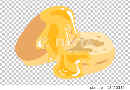 An illustration of delicious honey scones 124505104